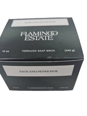 Flamingo Estate Terrazzo Soap Brick Sage & Petrchor Subscription Box Ltd Ed 12oz